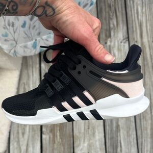 adidas Black and Pink Women's Sneakers
